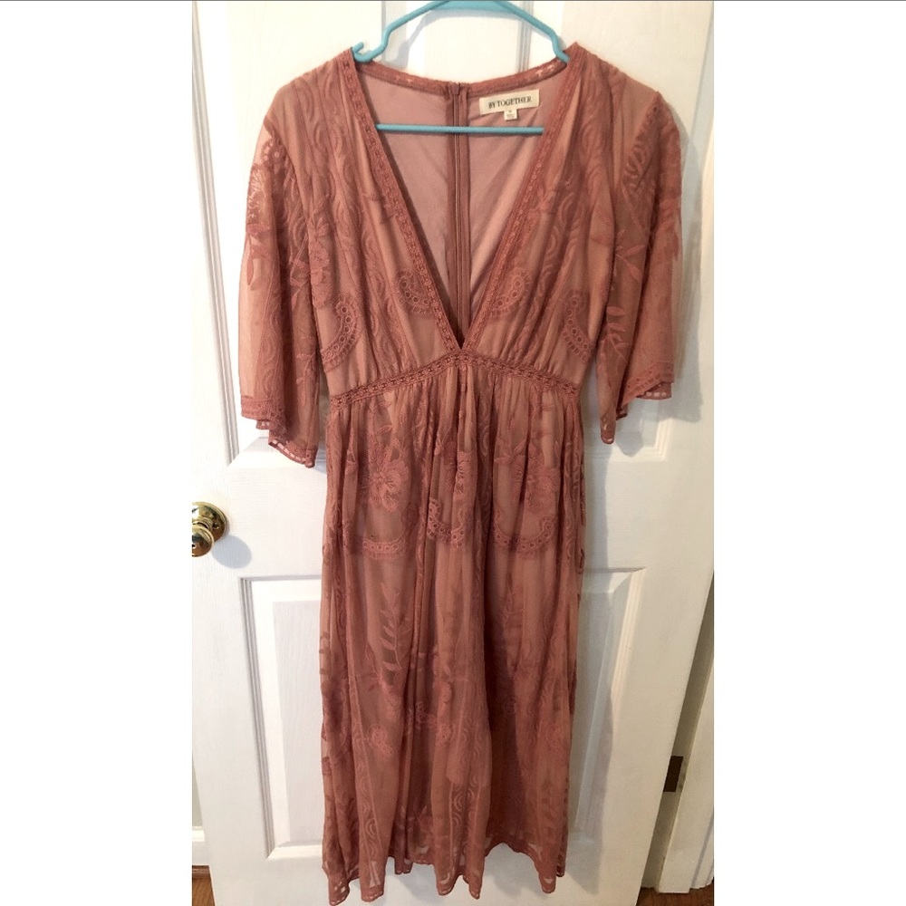 Never Worn mauve/pink Midi Dress